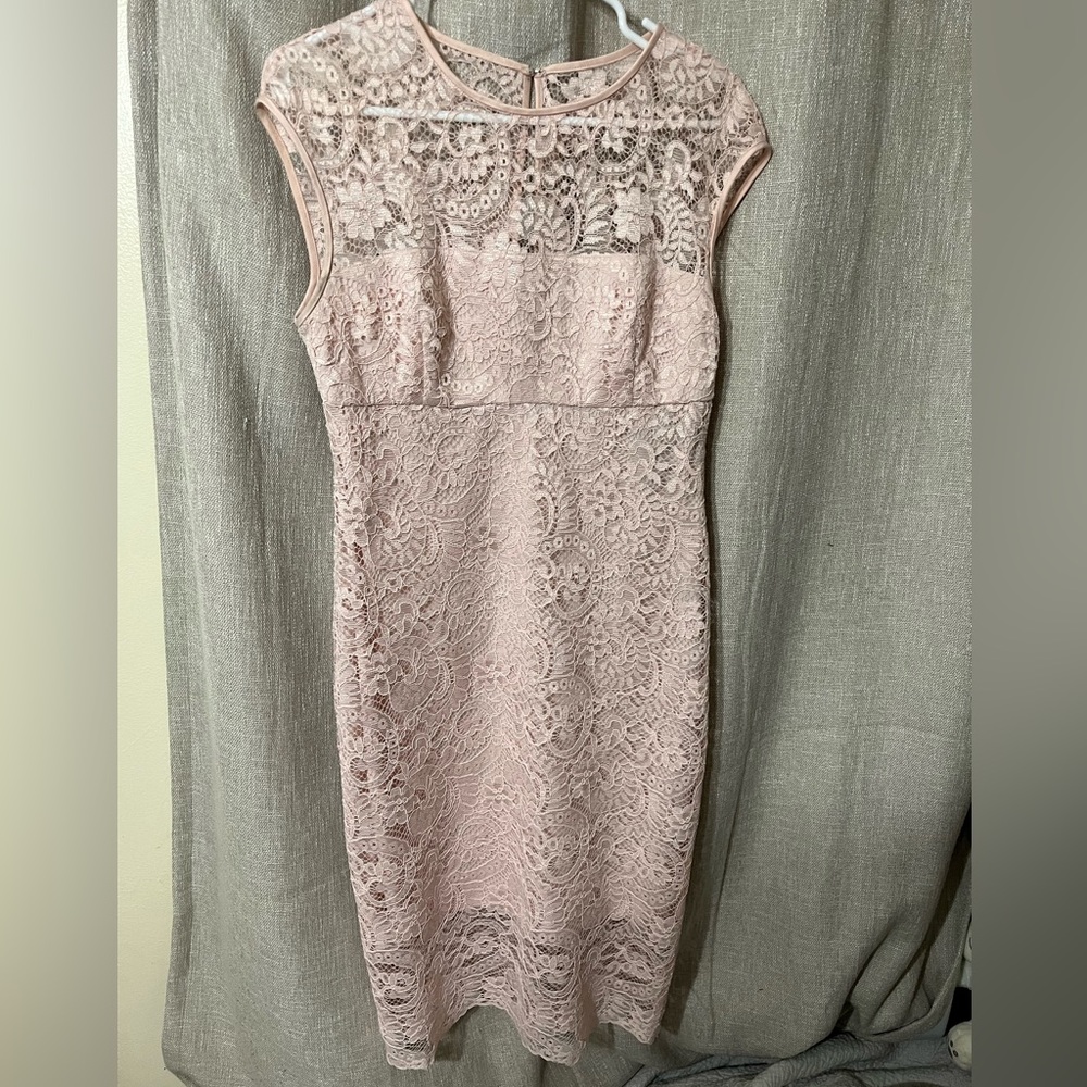 Ralph Lauren pink lace dresss NWT